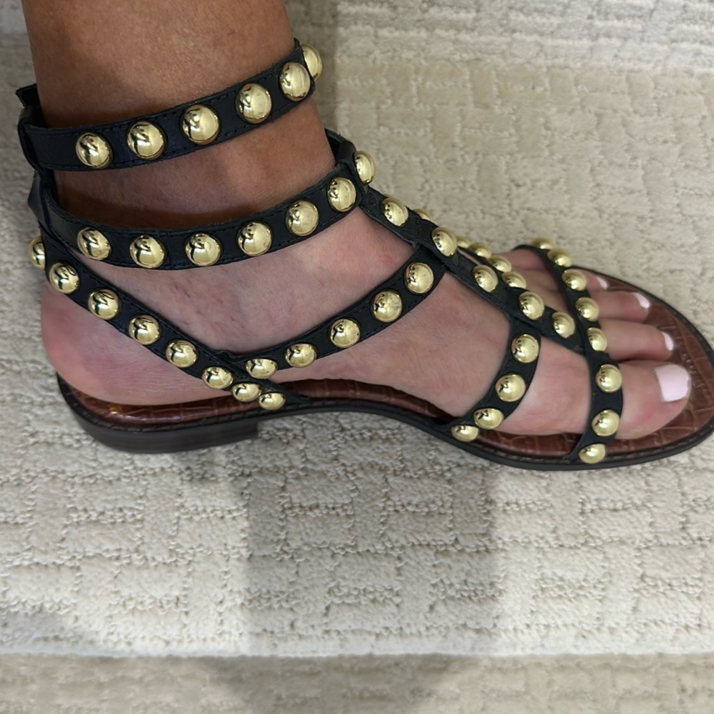 Sam Edelman gold studded sandal